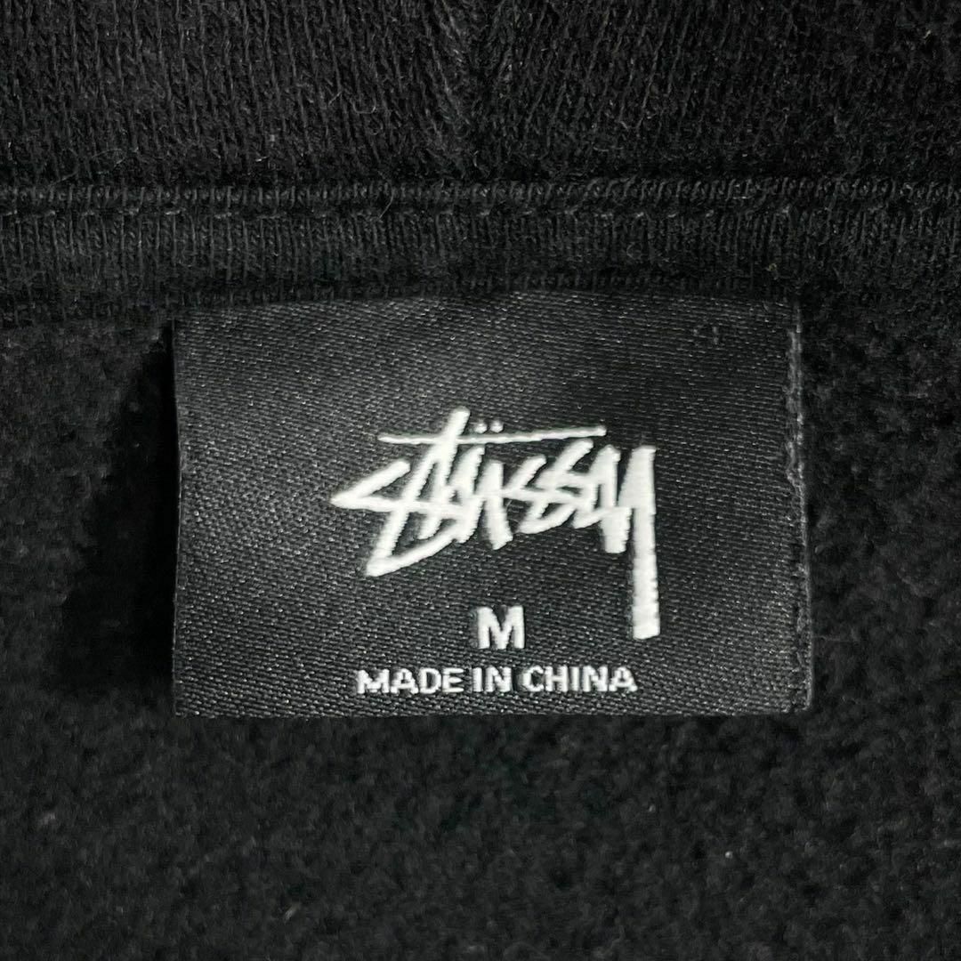 激レア STUSSY ステューシー スウェットパーカー スクリプトロゴ グレー-