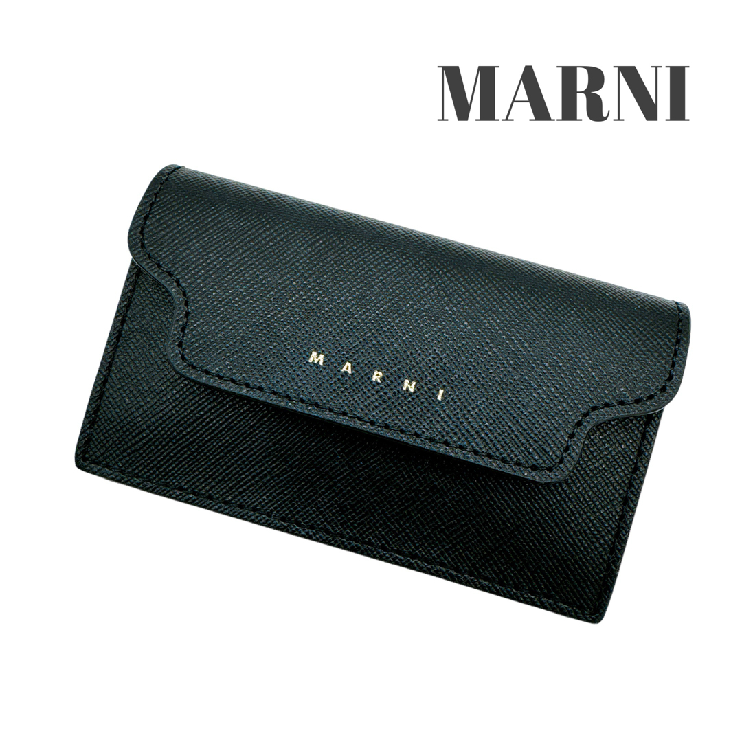 MARNI マルニ サフィアーノカーフスキン ビジネスカードホルダー 現行品