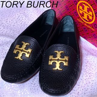 極美品】TORY BURCH 本革 EVERLY DRIVER ローファー-