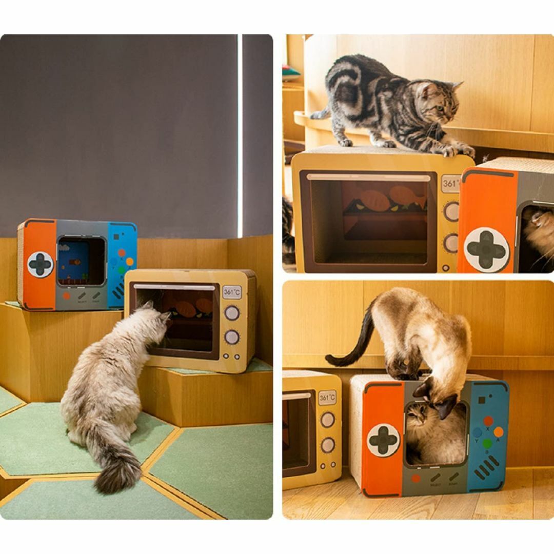 【D.R.CUBE】猫爪とぎ キャットハウス ダンボールハウス ペットハウス 箱