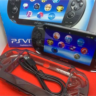 プレイステーションヴィータ(PlayStation Vita)のPSVita1000 有機EL+おまけ○不具合なし(携帯用ゲーム機本体)