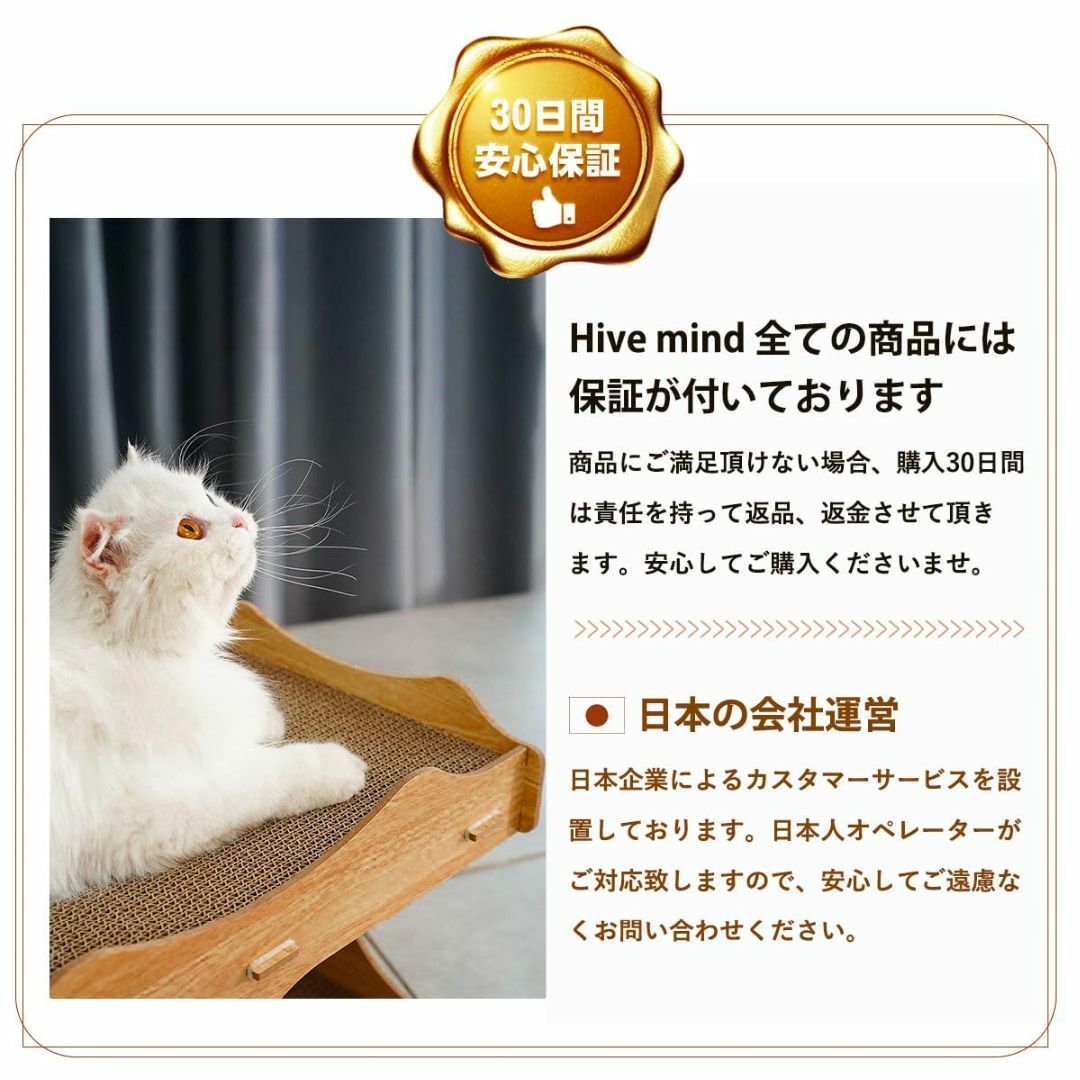 Hive Mind 組み立て式 爪とぎ猫おもちゃ ハウス 猫の夢の居場所 (タイ