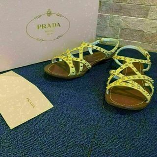 箱付き PRADA プラダ サンダル 靴 シューズ