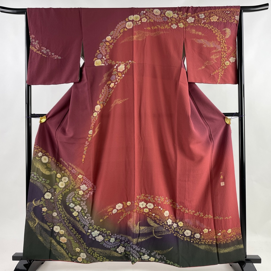 訪問着 身丈160.5cm 裄丈65cm 正絹 美品 逸品