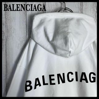 BALENCIAGA バレンシアガ フーディ パーカー バックプリントロゴ正規品