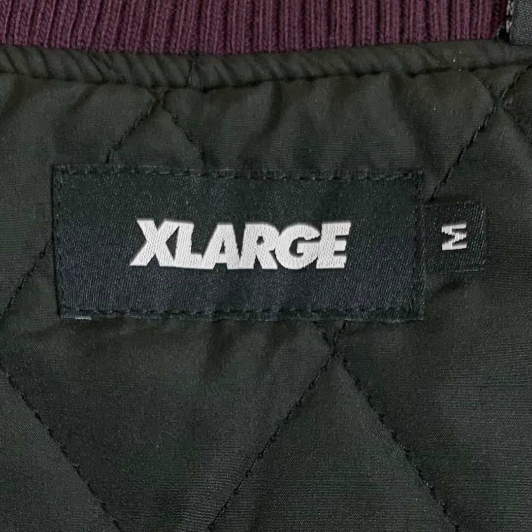 XLARGE(エクストララージ)の【希少デザイン】XLARGE スタジャン　パイルロゴ　即完売モデル　入手困難 メンズのジャケット/アウター(スタジャン)の商品写真