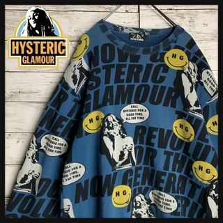 ヒステリックグラマー(HYSTERIC GLAMOUR)の【希少デザイン】ヒステリックグラマー　スウェット　総柄　ヒスガール　入手困難(スウェット)