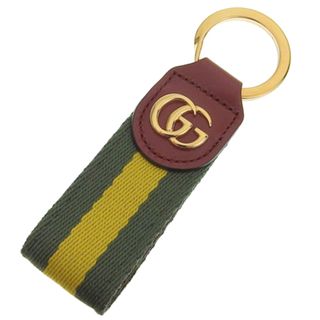 グッチ(Gucci)の【中古】Gucci グッチ オフィディア キャンバス レザー キーリング 523161 グリーン gy(その他)