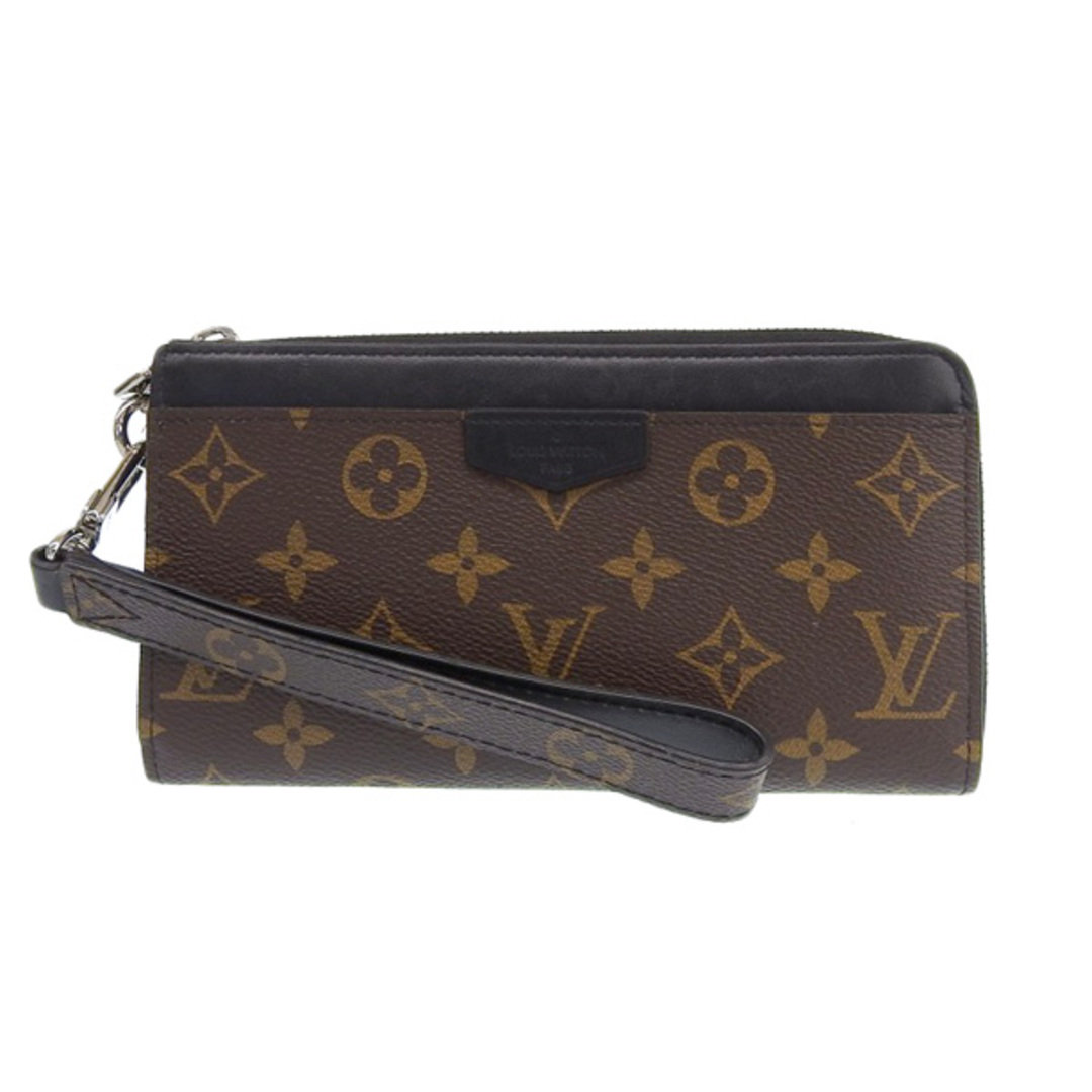 【中古】LOUIS VUITTON ルイヴィトン モノグラム マカサー ジッピードラゴンヌ L字ファスナー 長財布 M69407 ブラウン/ブラック  gy | フリマアプリ ラクマ