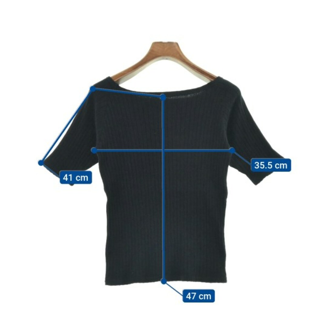 MAISON DE BEIGE(メゾンドベージュ)のMaison de Beige Tシャツ・カットソー 9(M位) 黒 【古着】【中古】 レディースのトップス(カットソー(半袖/袖なし))の商品写真