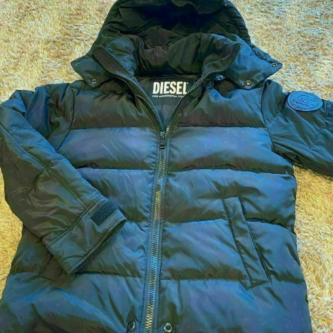 DIESEL バック ロゴ かっこいい ダウンジャケット ベンチコート-