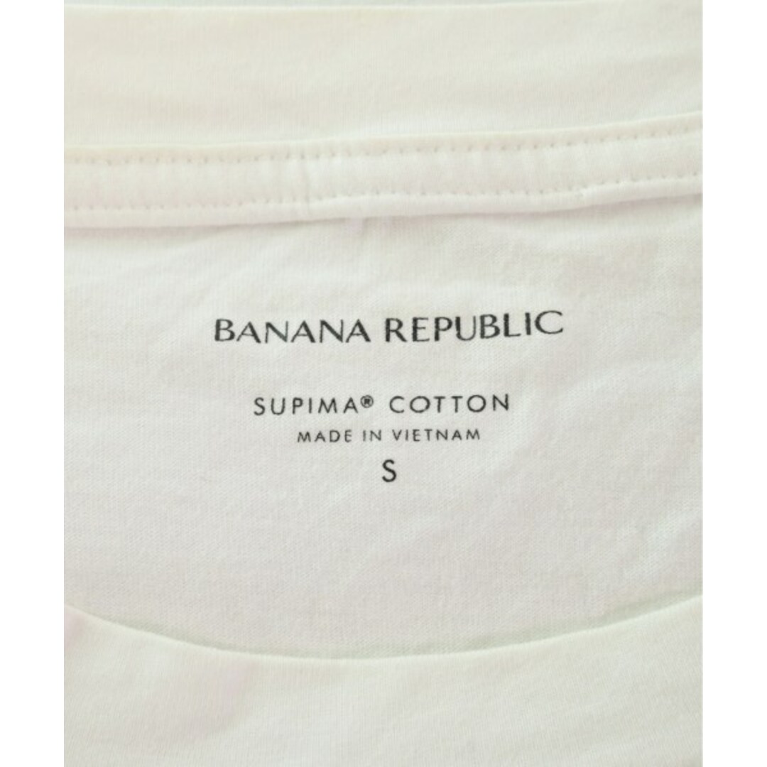 Banana Republic(バナナリパブリック)のBANANA REPUBLIC バナナリパブリック Tシャツ・カットソー S 白 【古着】【中古】 レディースのトップス(カットソー(半袖/袖なし))の商品写真