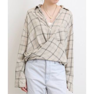 未使用　アパルトモン【REMI RELIEF】CHECK 2WAY SHIRT