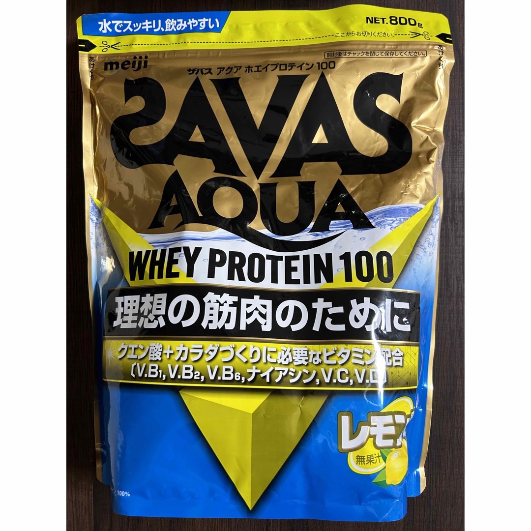 SAVAS - 明治 ザバス アクアホエイプロテイン100 レモン風味 800g の