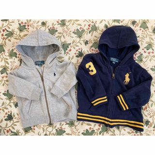 ポロラルフローレン(POLO RALPH LAUREN)の【超美品】ラルフローレン ポロ ビッグポニー パーカー 80 & 90 お揃い(ジャケット/上着)