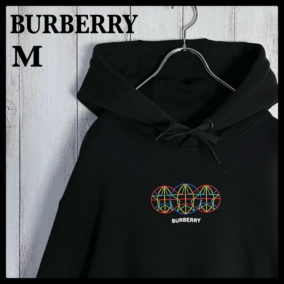 BURBERRY - 【現行モデル】バーバリー☆センター刺繍ロゴ入りパーカー