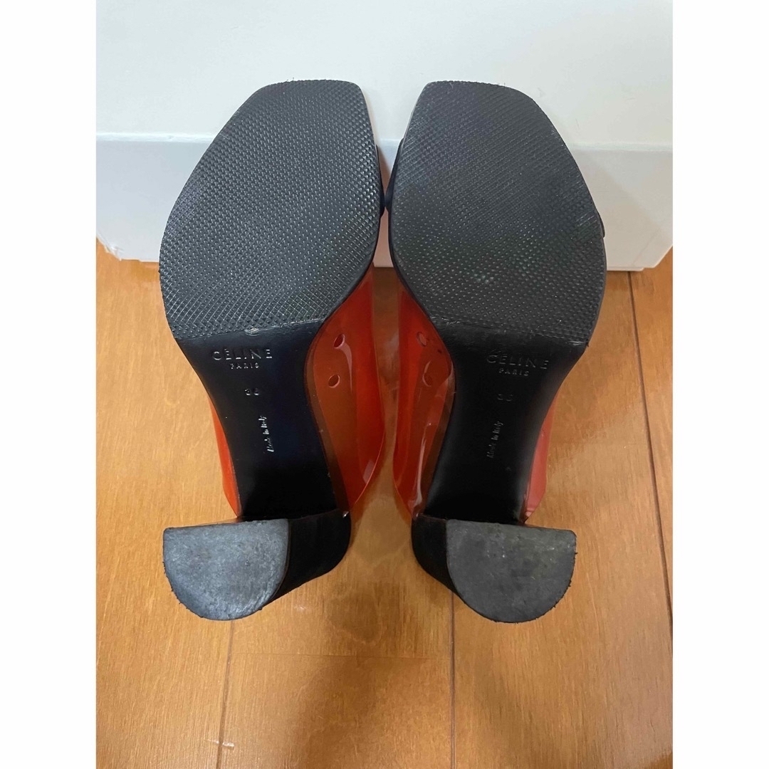 celine(セリーヌ)のceline  フィービー　PVC×スエード　ミュール　サンダル　36 レディースの靴/シューズ(ミュール)の商品写真