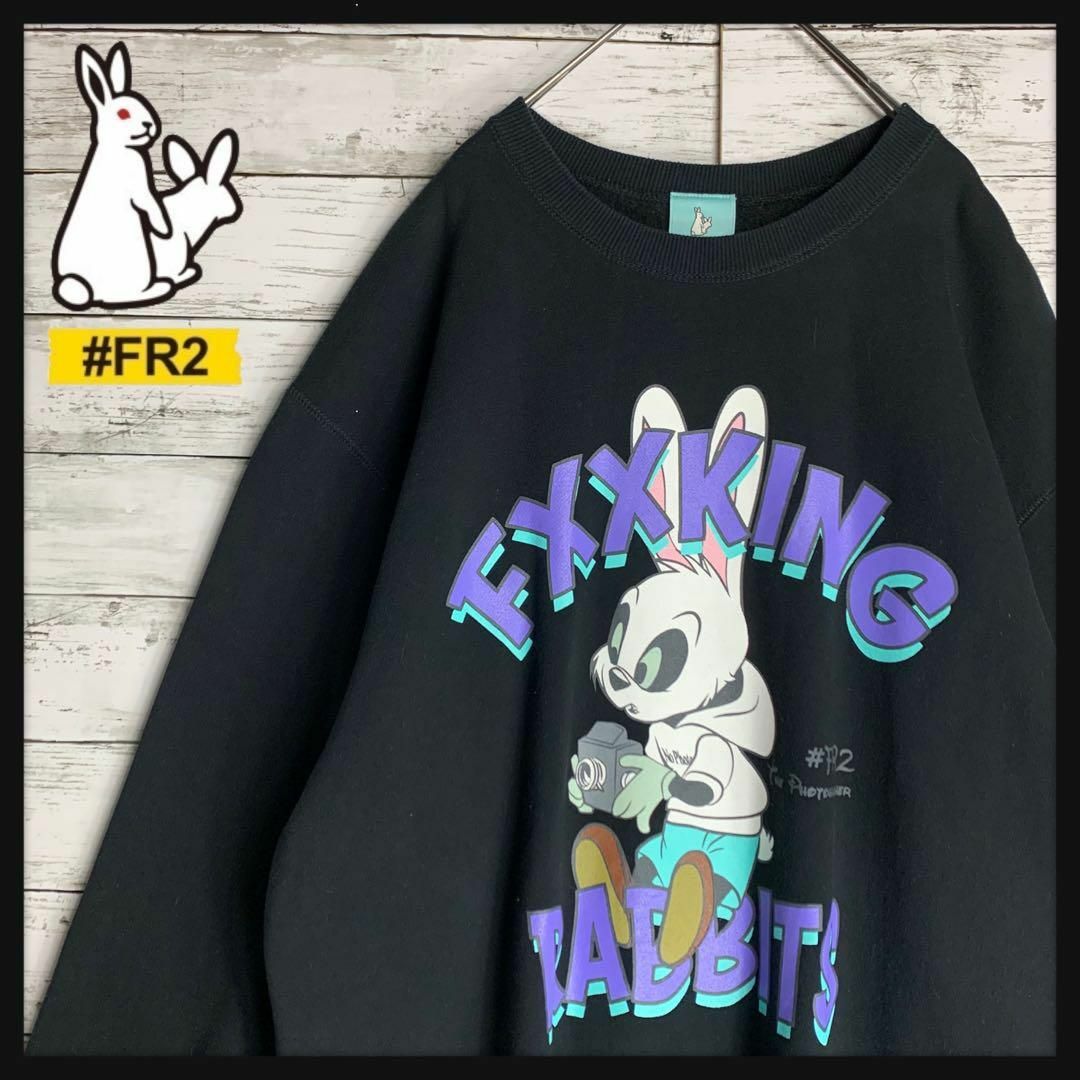 FR2 エフアールツー Bunny girl Crew Sweatブラック L