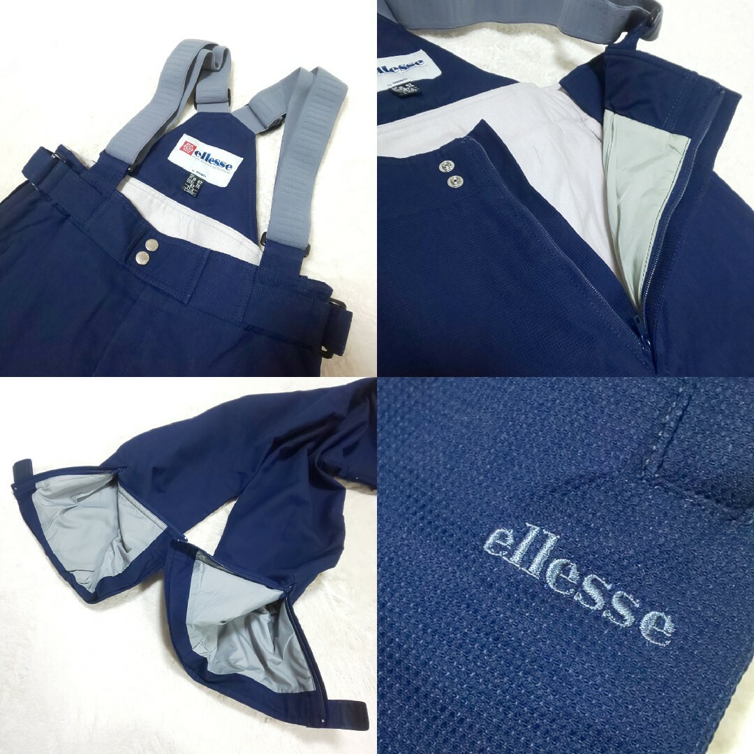 極美品/希少 90s ellesse ヴィンテージ アノラックスノーセットアップナイロンジャケット