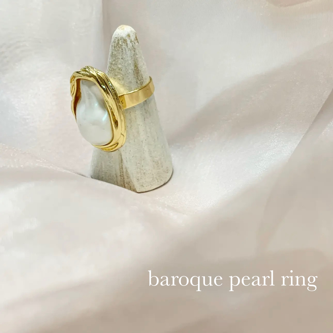 baroque pearl ring レディースのアクセサリー(リング(指輪))の商品写真