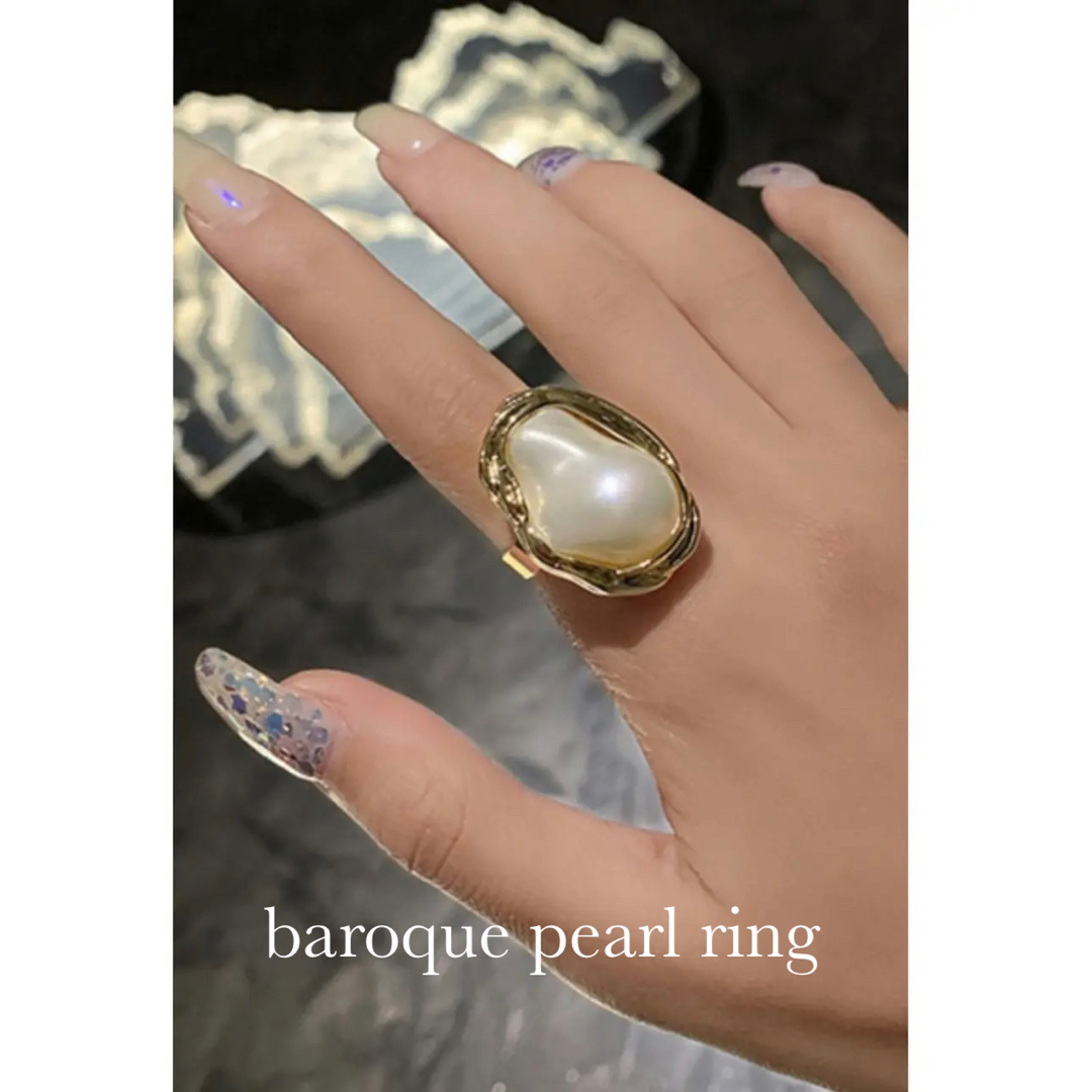 baroque pearl ring レディースのアクセサリー(リング(指輪))の商品写真