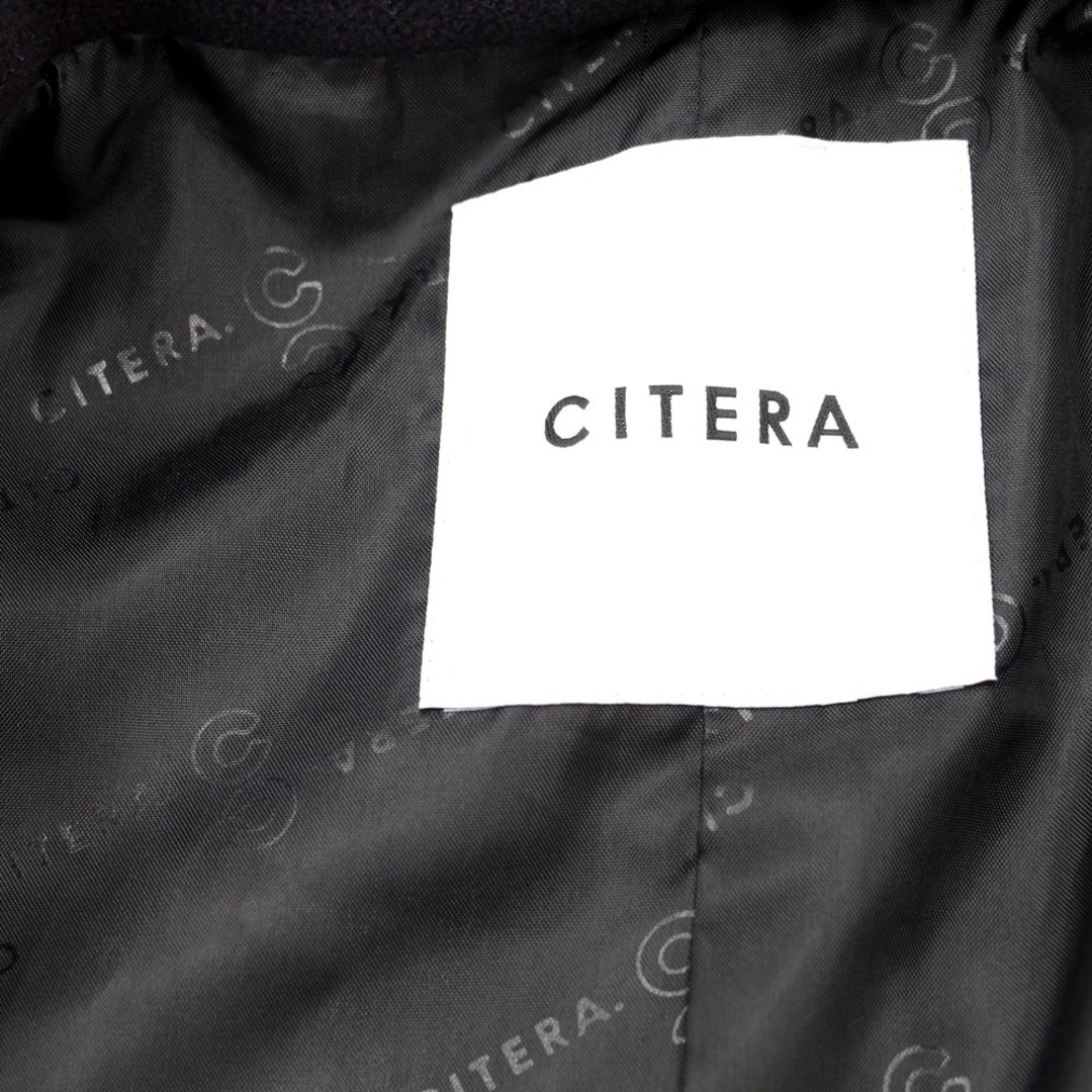 【中古】シテラ CITERA フリース チェスターフィールドコート ブラック【サイズL】【メンズ】 メンズのジャケット/アウター(チェスターコート)の商品写真