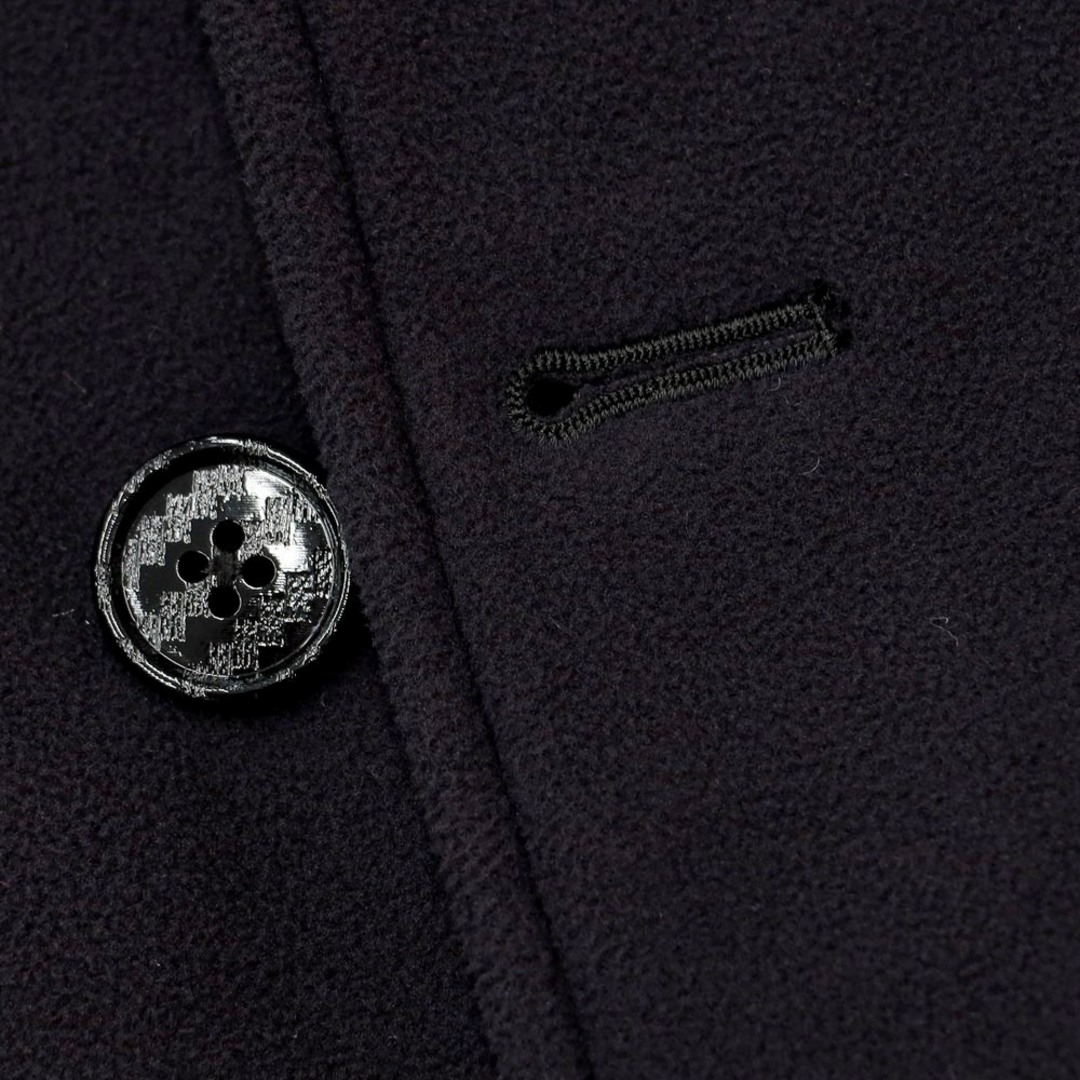 【中古】シテラ CITERA フリース チェスターフィールドコート ブラック【サイズL】【メンズ】 メンズのジャケット/アウター(チェスターコート)の商品写真