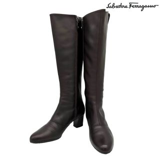 Salvatore Ferragamo ブーツ 5 1/2(23cm位) 黒