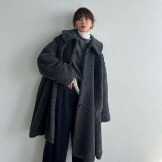 クラネ(CLANE)のCLANE  クラネ　VOLUME FLARE BOA COAT(ロングコート)