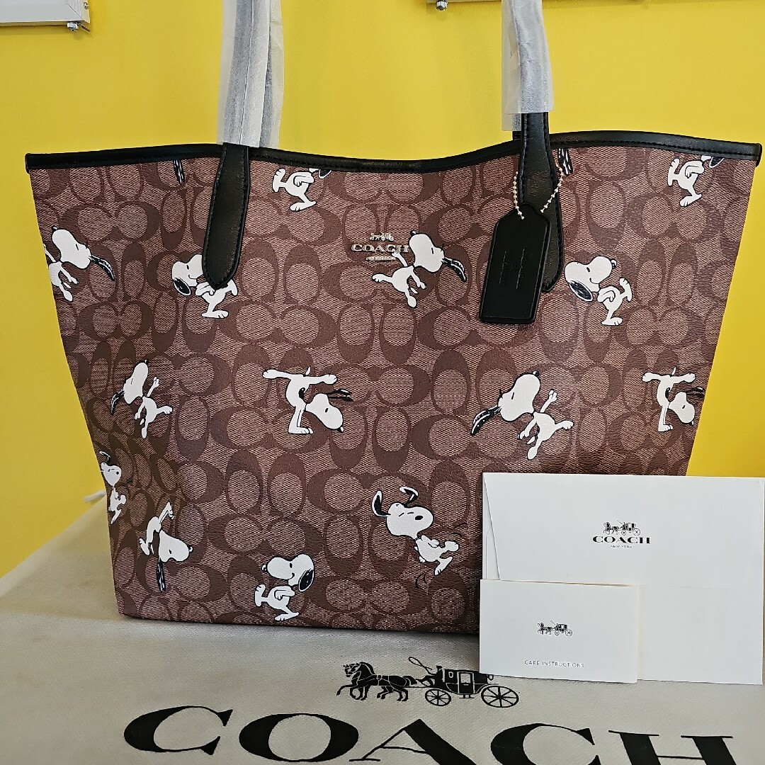 COACH - コーチ スヌーピートートバッグ COACH 安定の人気 ピーナッツ