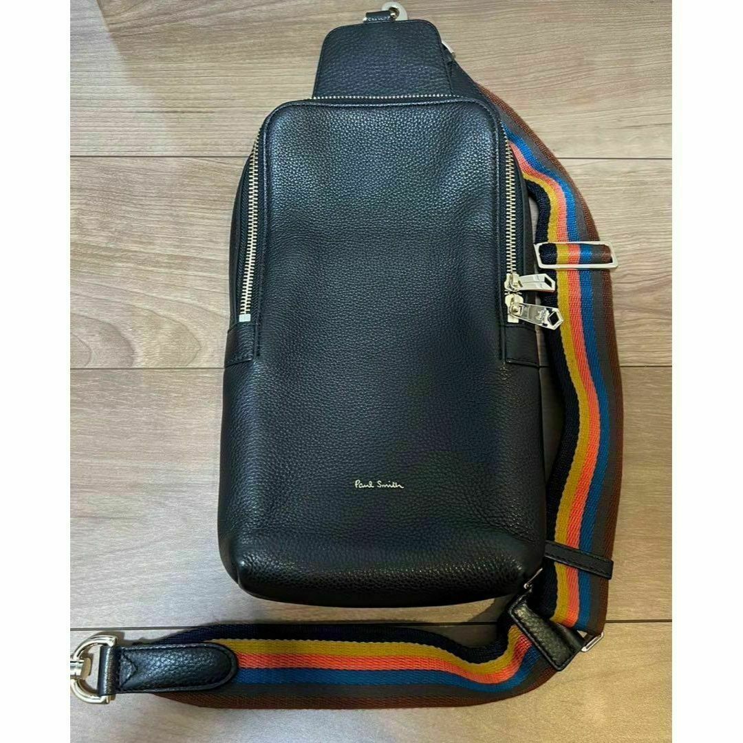 Paul Smith 黒　レザー　ボディバッグ ショルダーバッグ