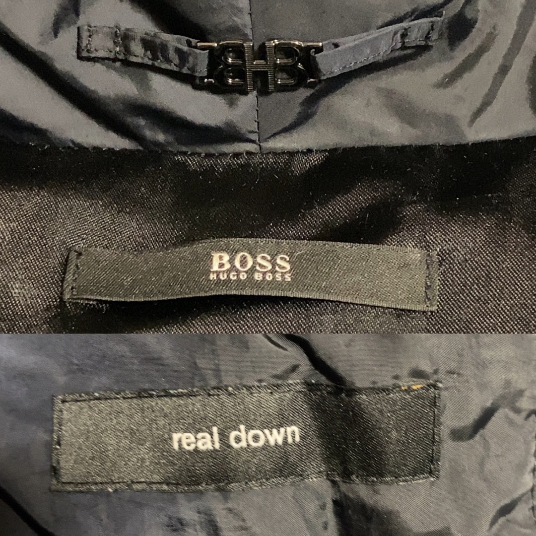 HUGO BOSS(ヒューゴボス)の高級！HUGO BOSS ダウンコート ロング ショールカラー ブラック レディースのジャケット/アウター(ダウンコート)の商品写真