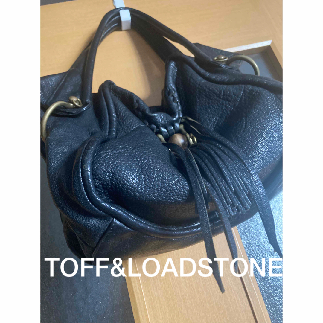 TOFF&LOADSTONE トフアンドロードストーン　本革　黒田　ハンドバッグ