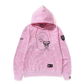 A BATHING APE エイプ フルジップフーディー プリントパーカー M