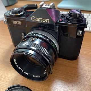 キヤノン(Canon)の一眼レフ フィルムカメラ キャノン EF FD 50mm f1.8付(フィルムカメラ)