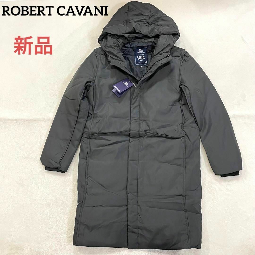 667 新品 ROBERT CAVANI ダウンコート 46 M グレー