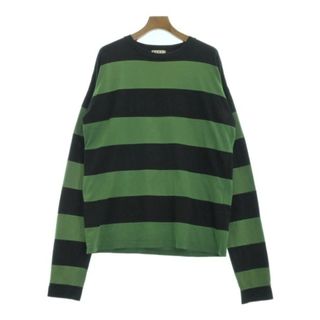 MARNI マルニ Tシャツ・カットソー 48(L位) 濃紺x緑(ボーダー) 【古着】【中古】