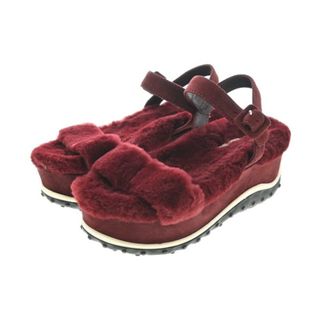 ミュウミュウ(miumiu)のMiu Miu ミュウミュウ サンダル EU37 1/2(24cm位) 赤紫系 【古着】【中古】(サンダル)