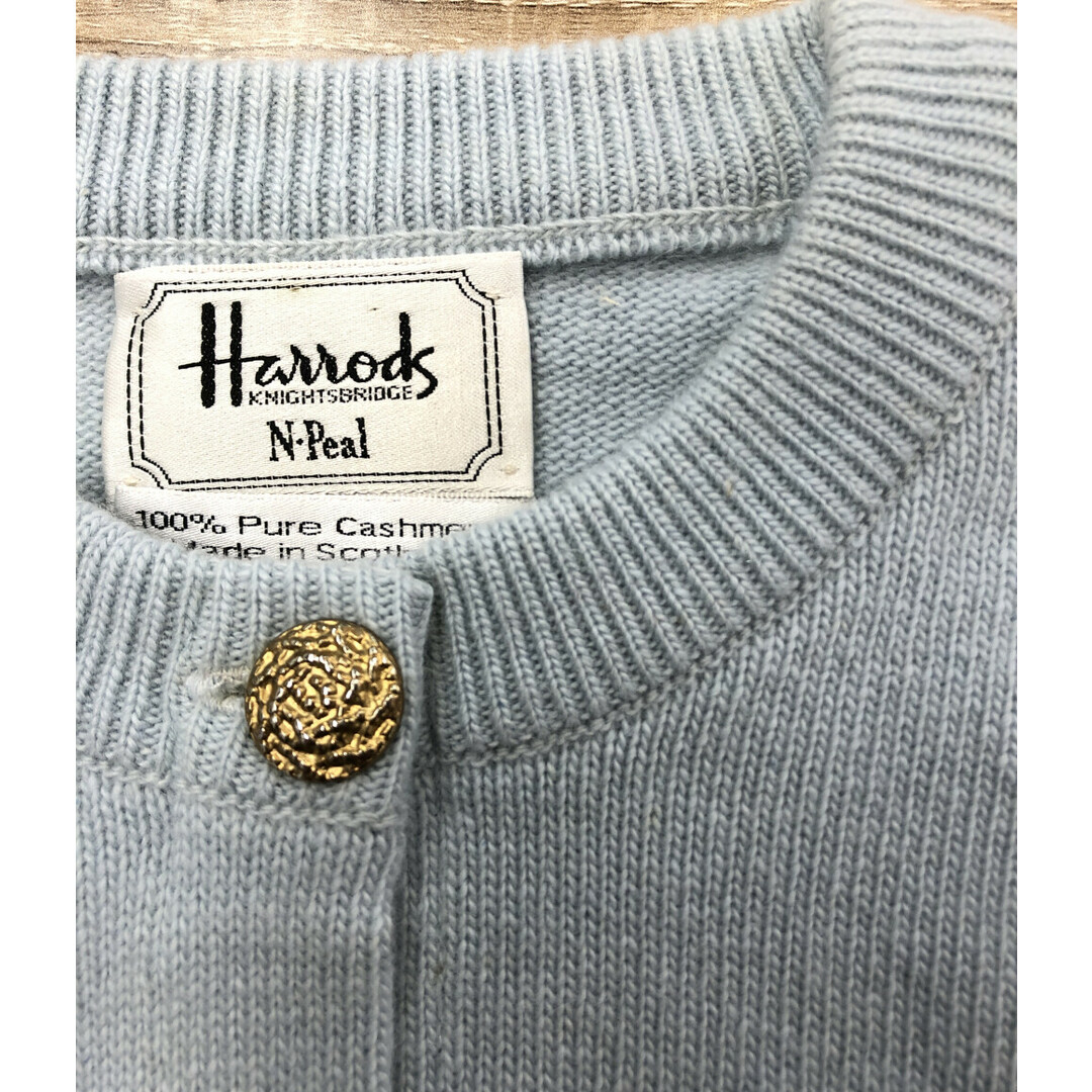 Harrods(ハロッズ)のハロッズ 長袖ニットカーディガン カシミヤ100％ レディース 44 レディースのトップス(カーディガン)の商品写真