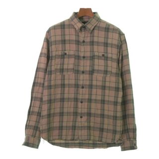 ダブルアールエル(RRL)のRRL ダブルアールエル カジュアルシャツ M ベージュxカーキ(チェック) 【古着】【中古】(シャツ)