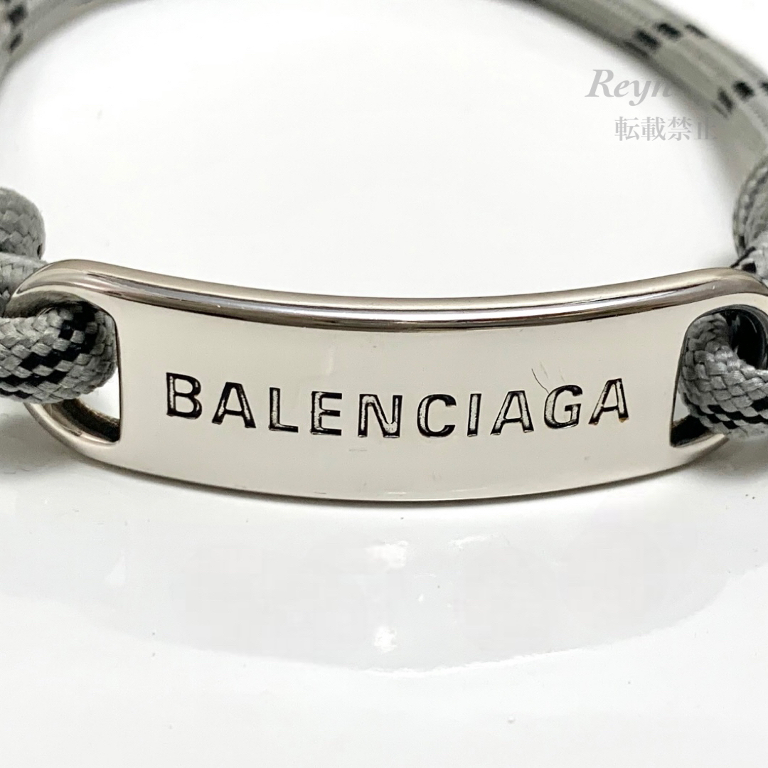 バレンシアガ☆プレートブレスレットBALENCIAGAコードブレスレット