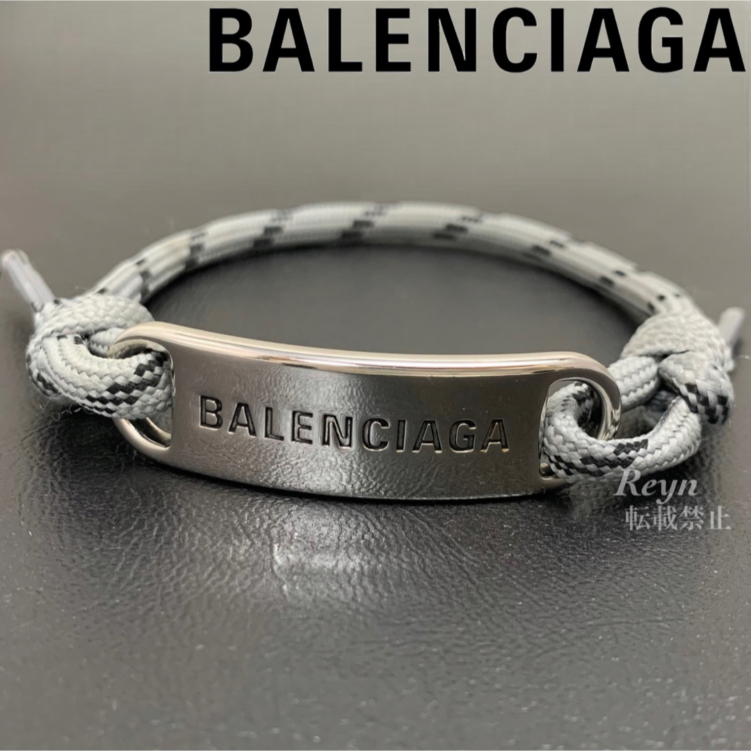 バレンシアガ☆プレートブレスレットBALENCIAGAコードブレスレット