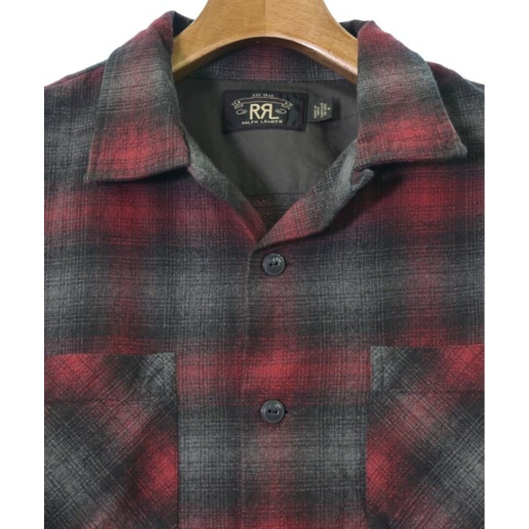 RRL ダブルアールエル カジュアルシャツ M 赤xグレー(チェック) 【古着】【中古】