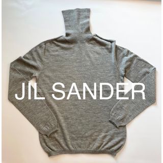 ジルサンダー(Jil Sander)の週末限定お値下げJIL SANDER カシミヤシルク タートルニットライトグレー(ニット/セーター)