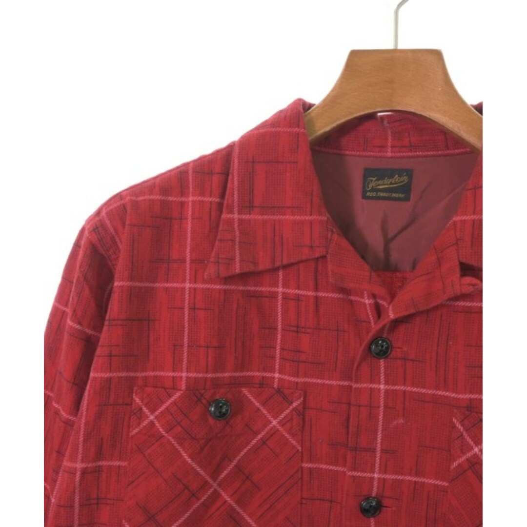 TENDERLOIN(テンダーロイン)のTENDERLOIN カジュアルシャツ S 赤x白x黒(チェック) 【古着】【中古】 メンズのトップス(シャツ)の商品写真