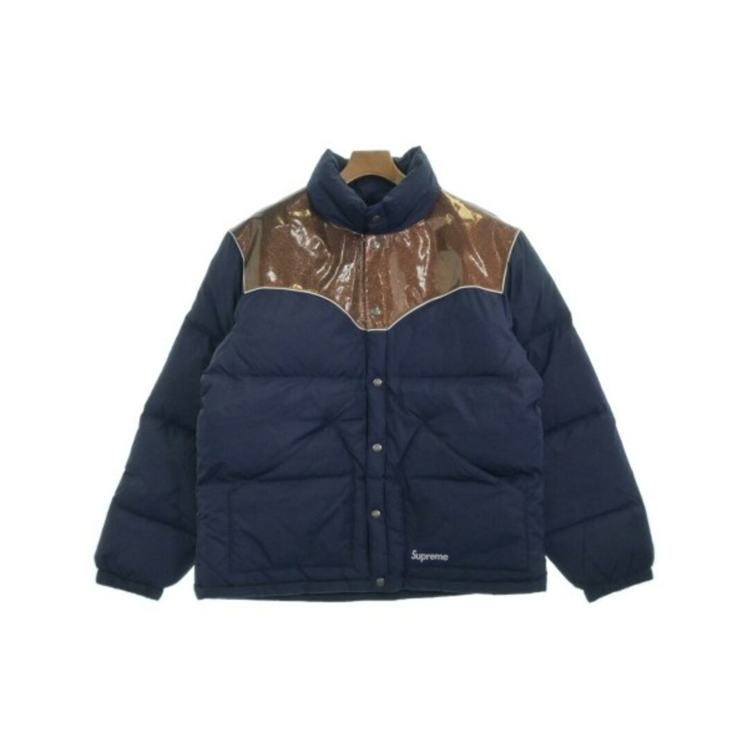 Supreme シュプリーム ダウンジャケット/ダウンベスト S 緑xこげ茶