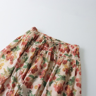 美品 21AW ジェーンマープルドンルサロン Jane Marple Dans Le Salon Winter cherries panel  skirt スカート M/ピンク 【2400013569804】