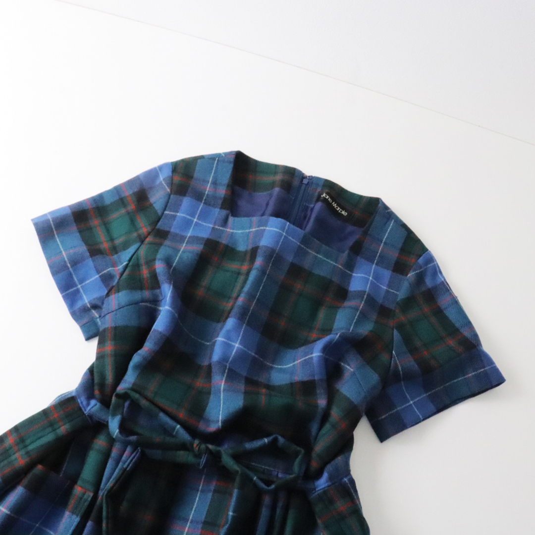 Jane Marple  Wool tartan check dress