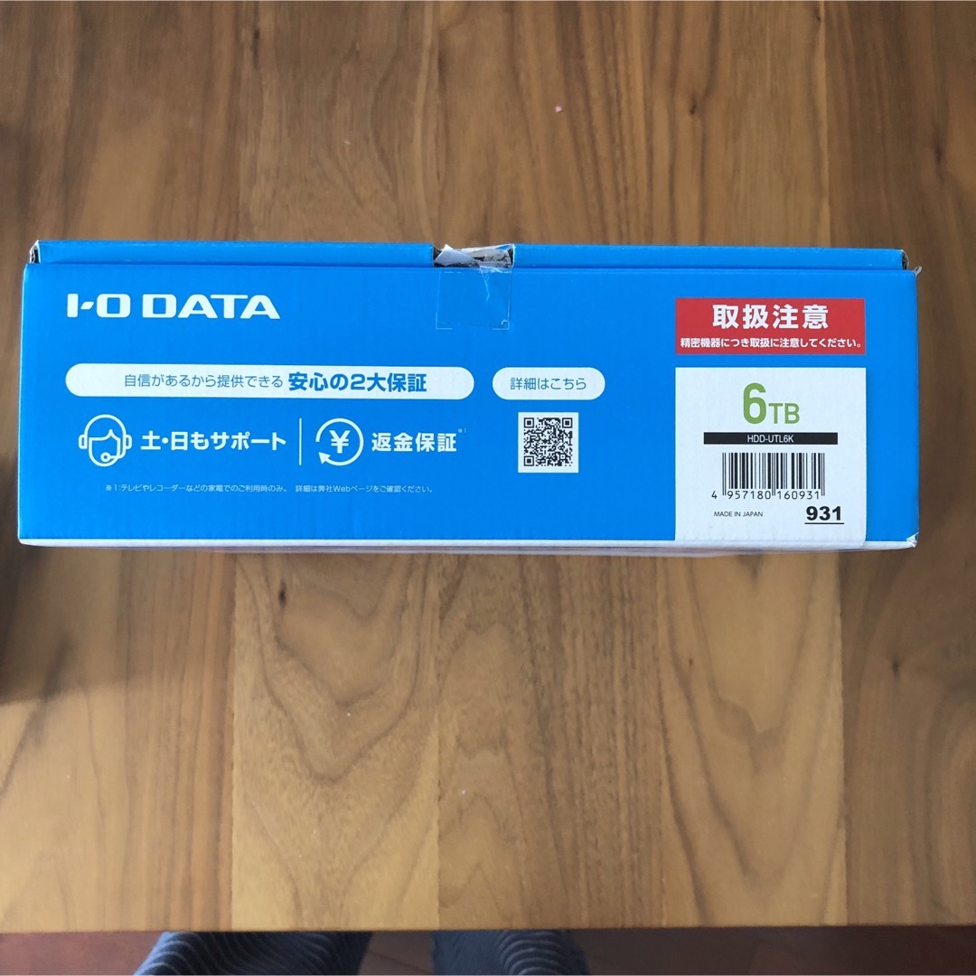 IODATA(アイオーデータ)の【ほぼ新品】I・O DATA ハードディスク 6TB HDD-U スマホ/家電/カメラのPC/タブレット(PC周辺機器)の商品写真