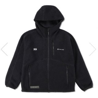 WIND AND SEA - 黒M wind and sea snow peak fleece jacketの通販 by ...
